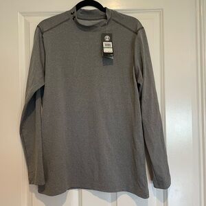 Under Armour Coldgear Gray Long Sleeve Tee Classic Design Size Large